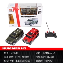 美致-1:24儿童遥控赛车仿真车-正版授权悍马H2遥控车27020