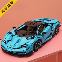 双鹰-咔搭积木-兰博基尼百年牛拼装模型770-4狂牛（3842PS）C61041